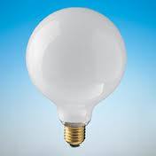 Lampadina GLOBO opale/bianco latte E27 D95/100 40w, 60w, 100w